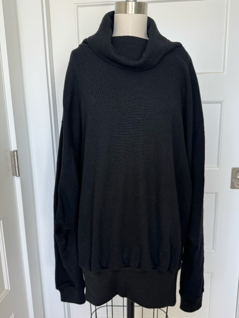 Cogs The Big Smoke Black Oversized Turtleneck Sweater Tunic